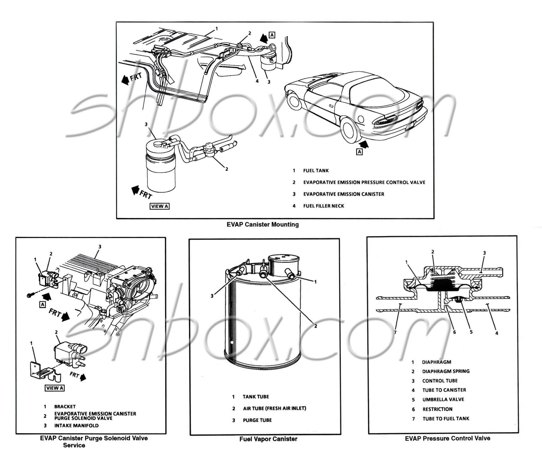 4th Gen Lt1 F Body Tech Aids Drawings Exploded Views