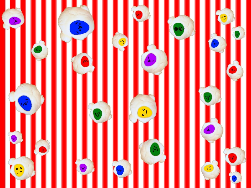 Popcorn背景 ｗ どこにでもあるイラスト