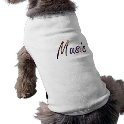 Music nova text script pet tshirt