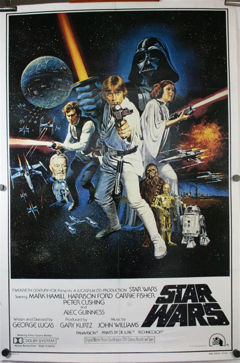 star wars part iv style  original international  sheet