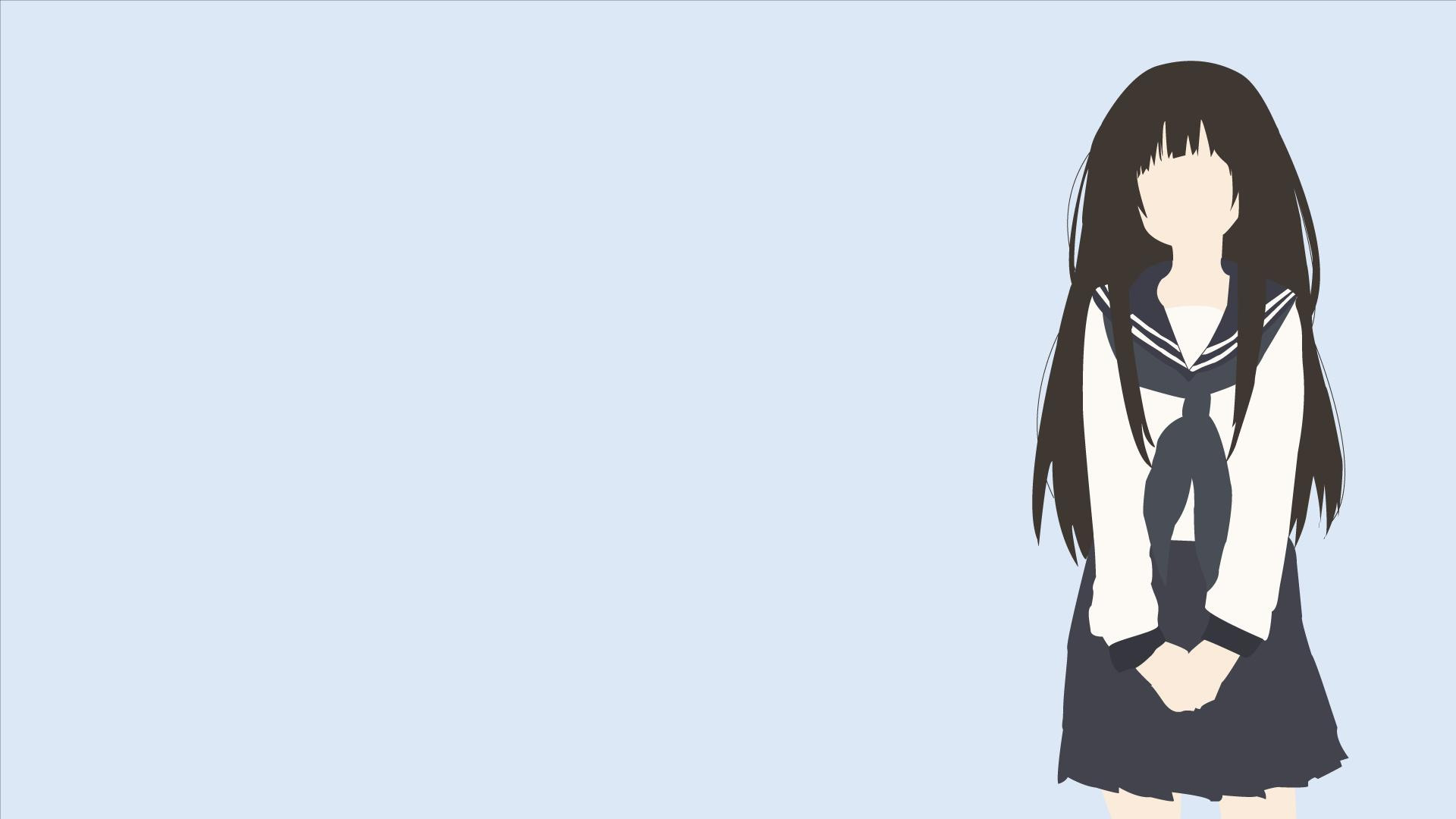 Minimalism Anime Girls Anime Hyouka wallpaper anime Minimalism Anime Girls Anime Hyouka wallpaper anime