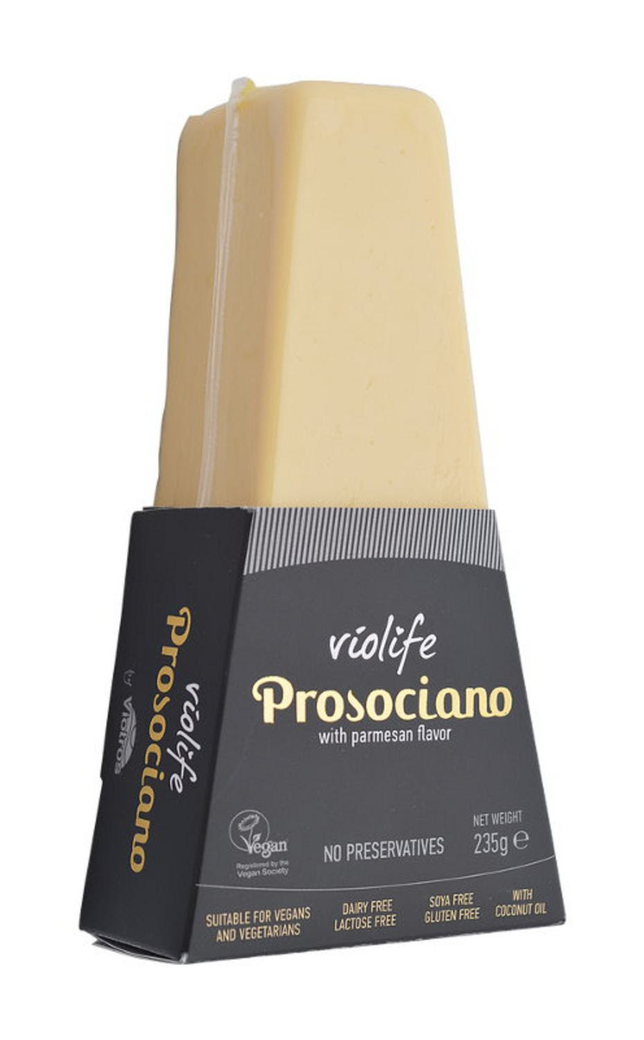 Violife Prosociano With Parmesan Flavour Dairy Free Cheese Gluten Free, Vegan