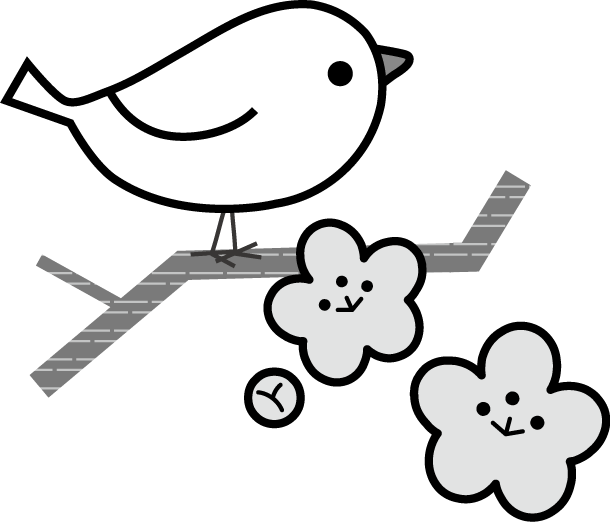 春のイラスト 無料イラスト素材 梅 うぐいす