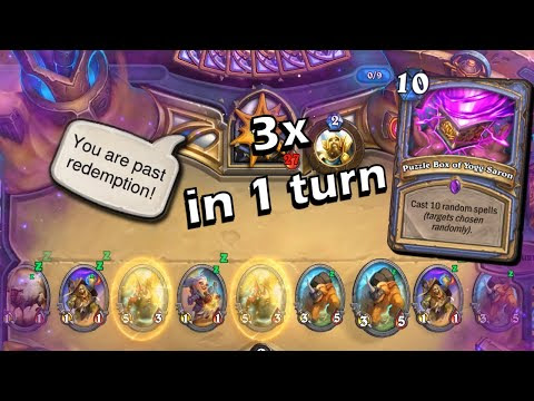 Hearthstone The Triple Puzzle Box In 1 Turn Special Hearthstone Videos