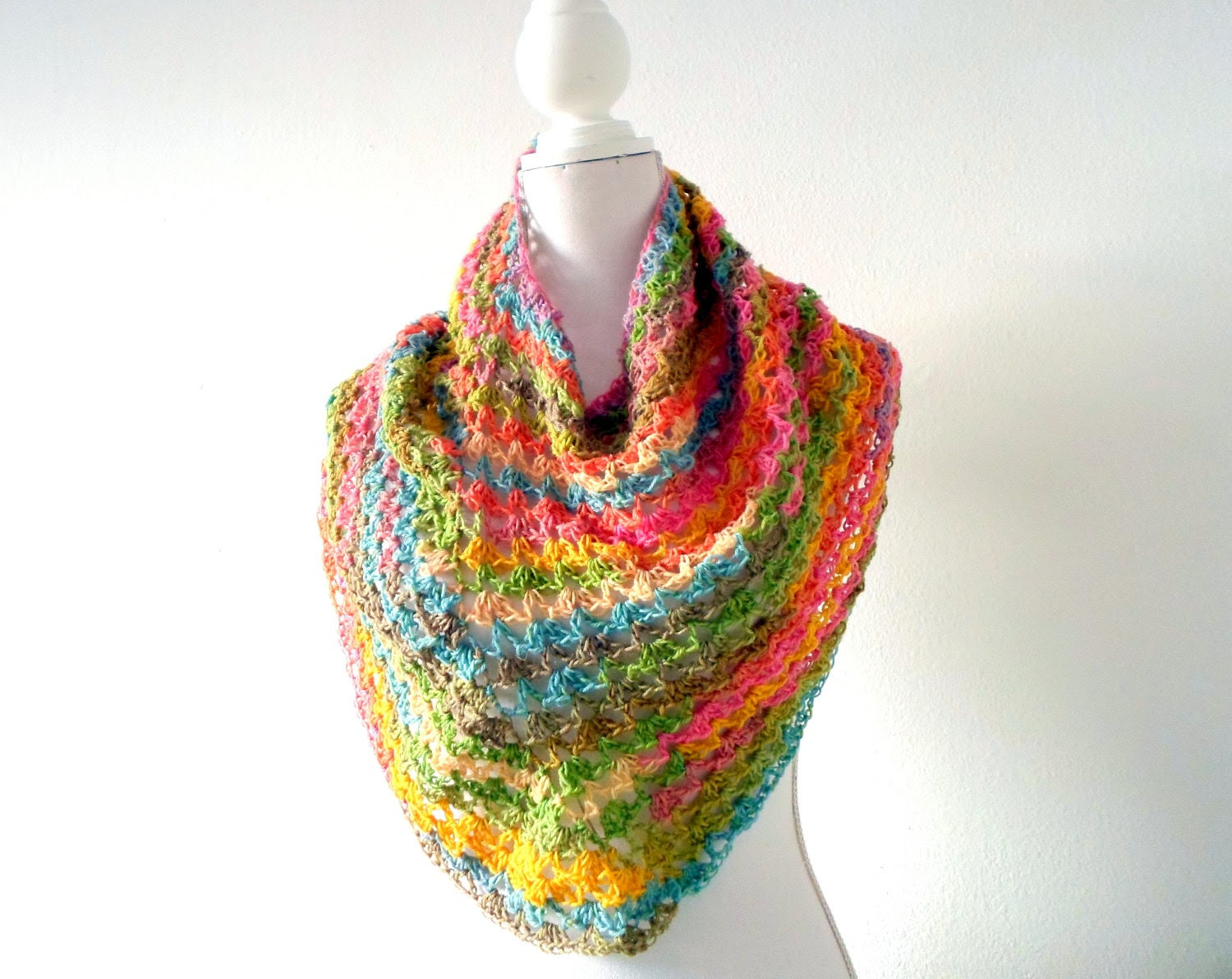 Easy Breezy Ponchette crochet pdf pattern