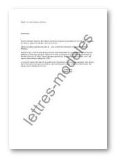 Modèle et exemple de lettres type : Nouveau directeur 