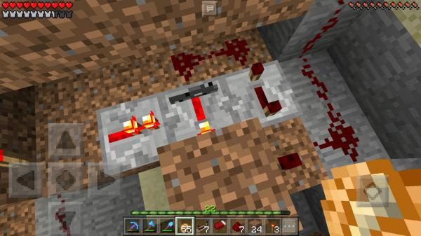 4 3マスのピストンドアが完成いたしました のんびりマイクラpe