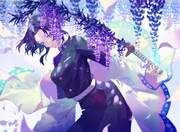 胡蝶しのぶ 藤の花 Pixiv年鑑 B
