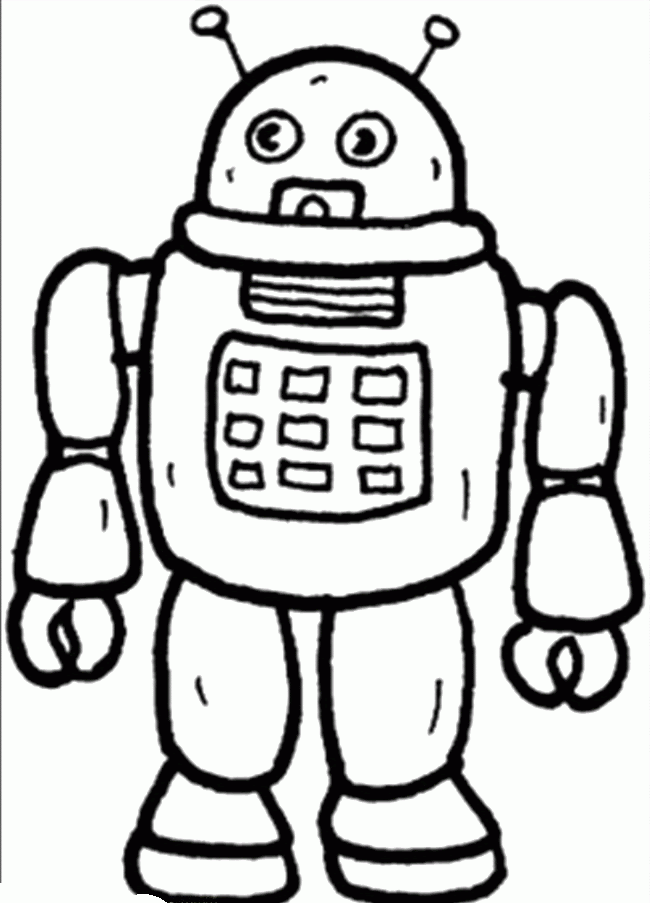 free robot coloring sheets download free clip art free