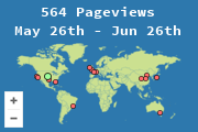 Locations of visitors to this page