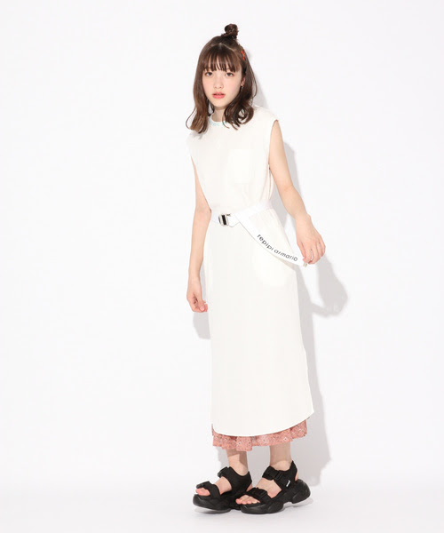 ワッフルノースリーブワンピース ワンピース Repipi Repipi セール アルマリオ のファッション Armario レピピ Armario レピピ