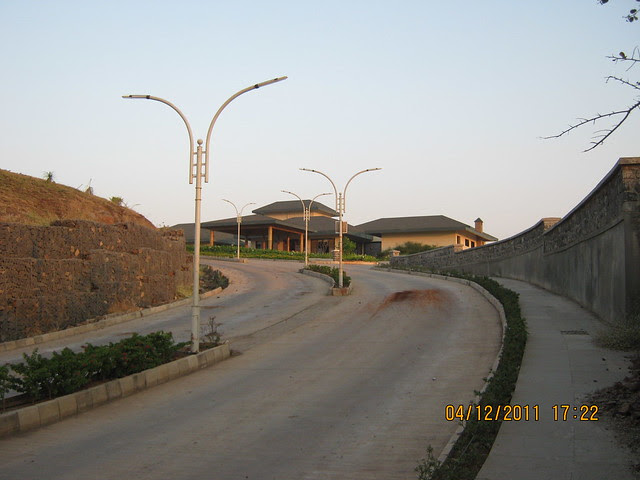 Road to the club house and 2nd phase - Visit to Paranjape Schemes' Forest Trails, Bungalows, 2 BHK & 3 BHK Flats at Bhugaon, Pune 411 042