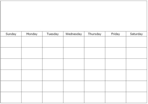  free printable blank monthly calendar templates template calendar design