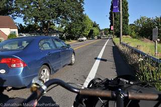 N Willamette Blvd bike lanes-8
