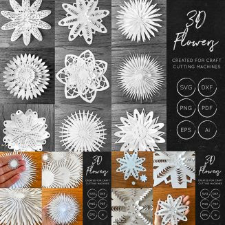 Download 3D Flower SVG Cut Files | Free download