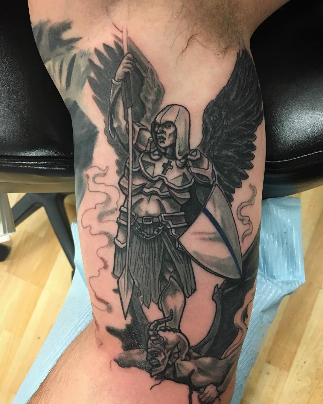 95+ Best Saint Michael Tattoos Designs & Meanings (2019)