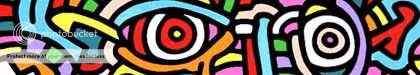 sección de un trabajo de Keith Haring, de www.haring.com
