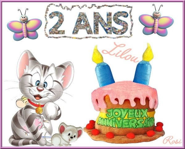 Bon Anniversaire Lilou 2 Ans