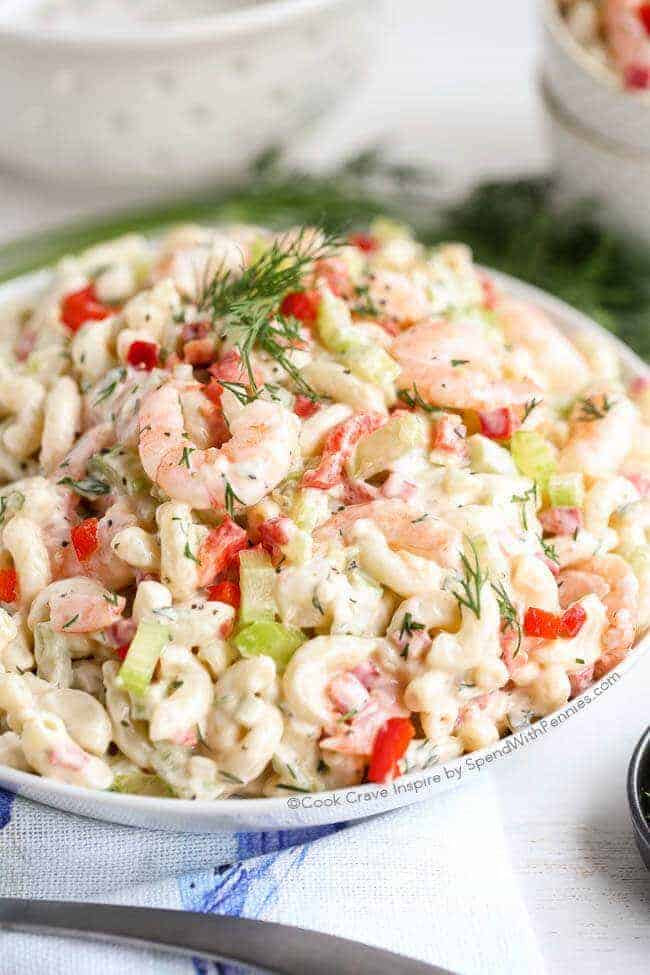 Shrimp Pasta Salad - Spend With Pennies