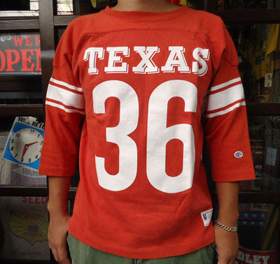Buddy 別注 Champion フットボールシャツ Texas 36 Buddy U S Clothing
