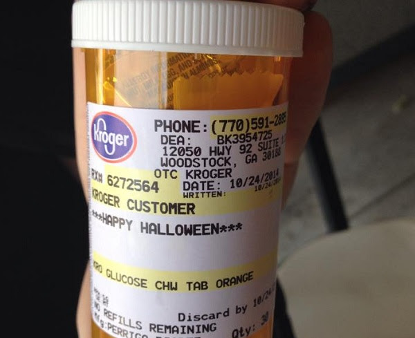Kroger Pharmacy In Georgia Gives Out Candy In Prescription Bottles image kroger candy in prescription bottles