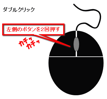 ダブルクリック パソコンの基本操作 入門編