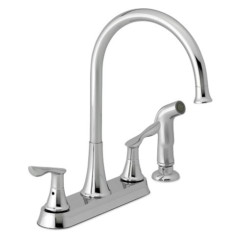 Waterpik KFNE213 Newcastle Gooseneck 2-Handle Kitchen ...