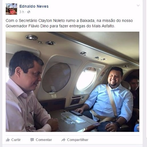 Secretário Clayton Noleto e o adjunto Ednaldo Neves