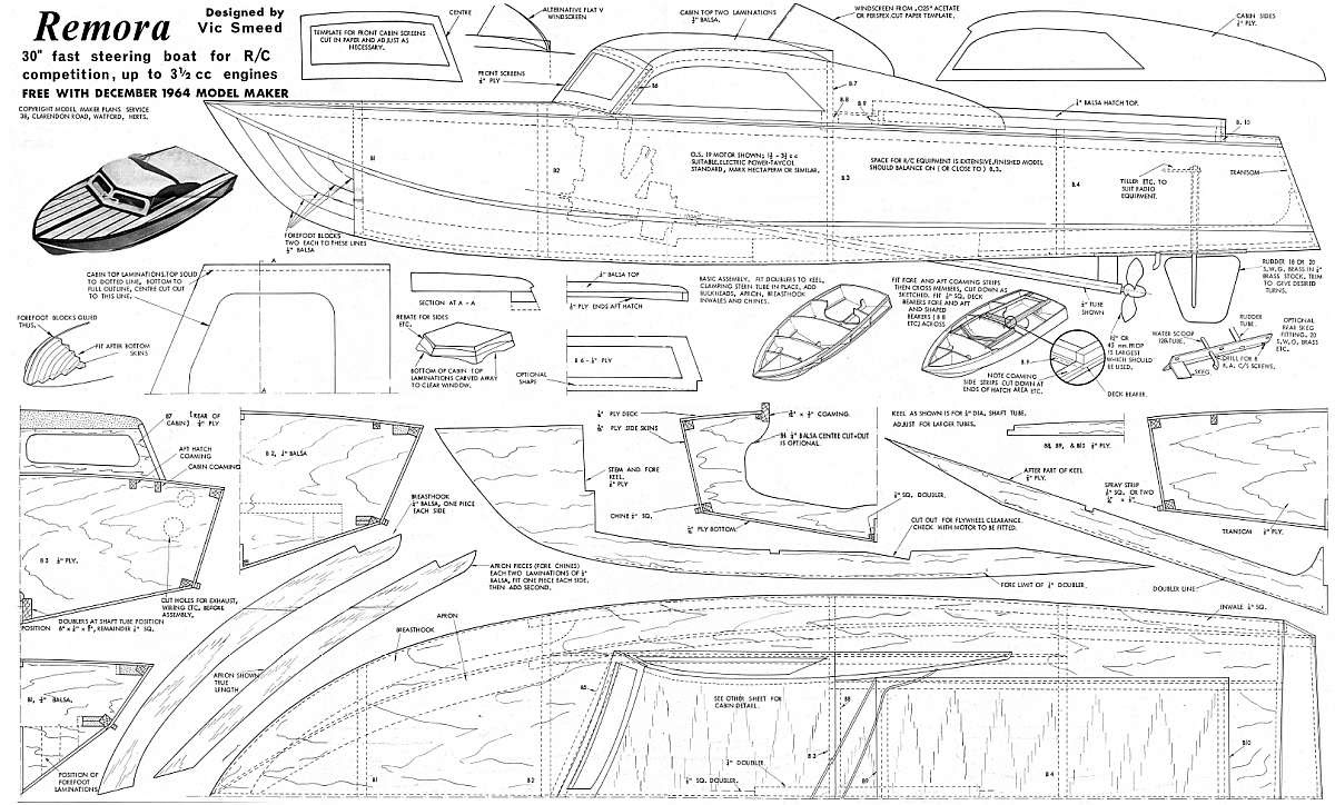 Free Plans: RC-Motor Ship
