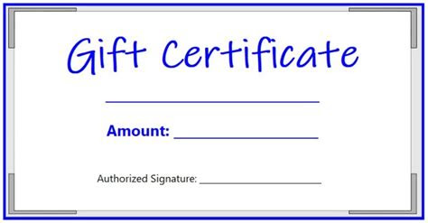  gift certificate template free word templates