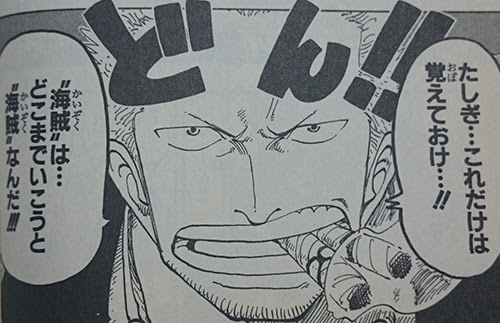 たしぎ これだけは覚えておけ 海賊 は どこまでいこうと 海賊 なんだ 名言集 ワンピース魂