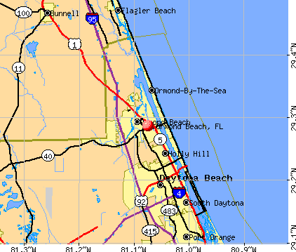 ormond beach fl map Ormond Beach Florida Fl 32176 Profile Population Maps Real Estate Averages Homes Statistics Relocation Travel Jobs Hospitals Schools Crime Moving Houses News Sex Offenders ormond beach fl map