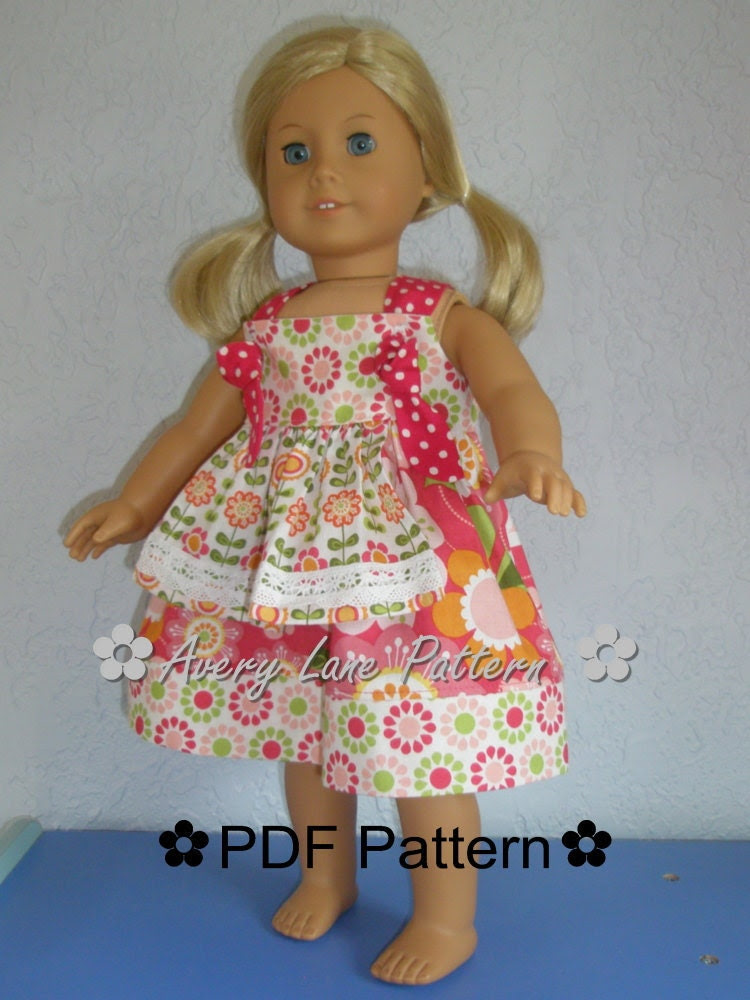 18 inch Doll Clothes and Apron Sewing Pattern 2761 Simplicity
