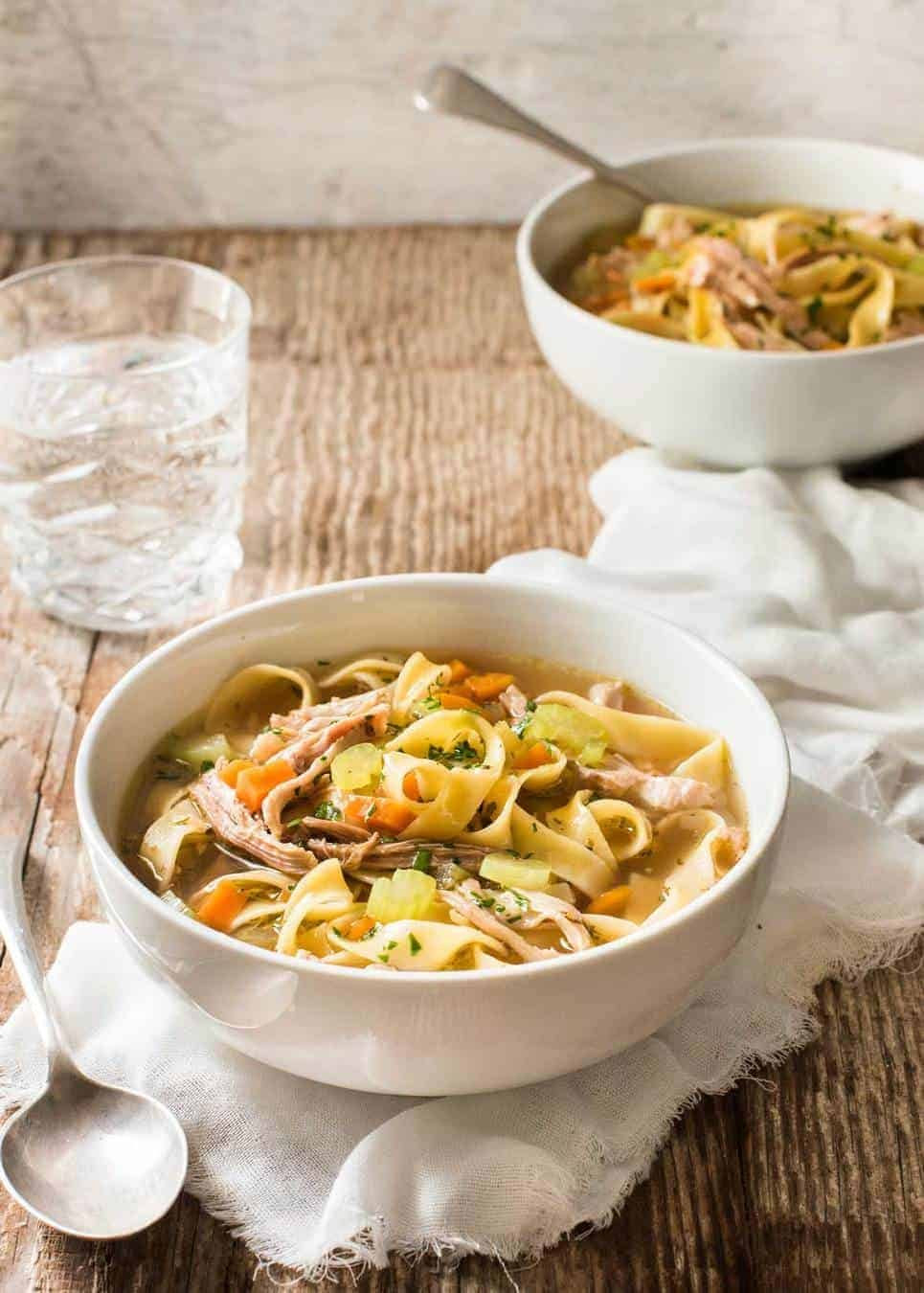 Chicken and Vegetable Noodle Soup | RecipeTin Eats