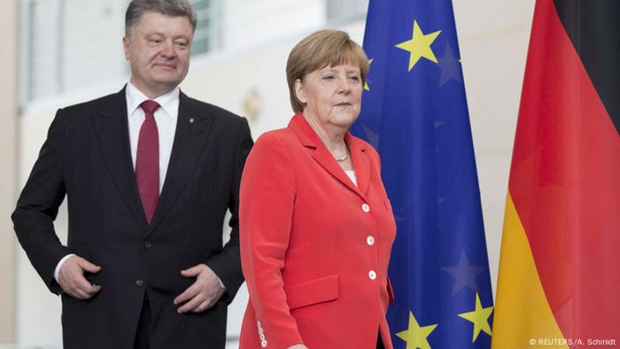 Меркель и Порошенко в Берлине 13 мая