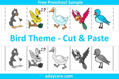 Bird Theme For Preschool *** Free Printable Pages ***