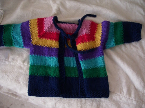 tulips baby cardigan