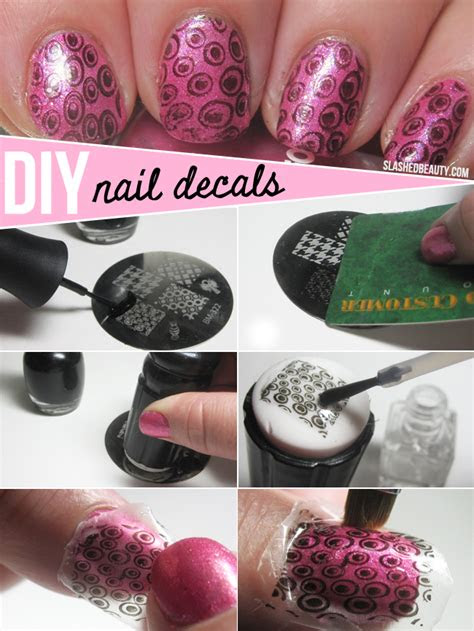 diy nail decals tutorial slashed beauty