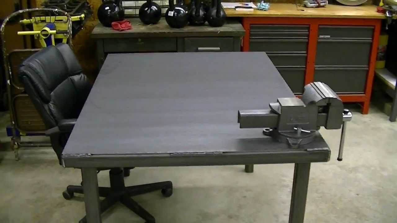 Steel Workbench Project Part 3: Finishing Up - YouTube