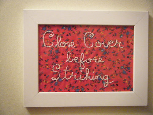 Close Cover before Stricking