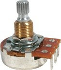 Bourns Guitar & Amp Potentiometer, 500K Audio, Knurled Split Shaft On Sale