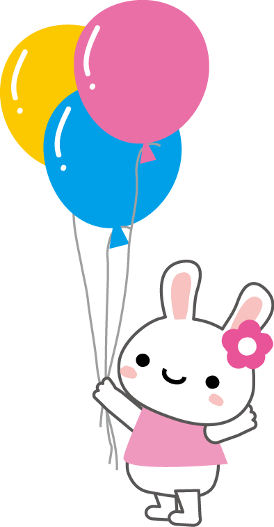 完了しました かわいい 風船 イラスト 白黒 ただの無料イラスト