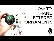 Hangat How To Hand Letter on Christmas Ornaments, paling populer!