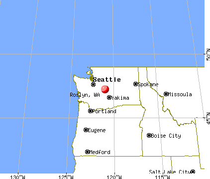 Roslyn Washington map