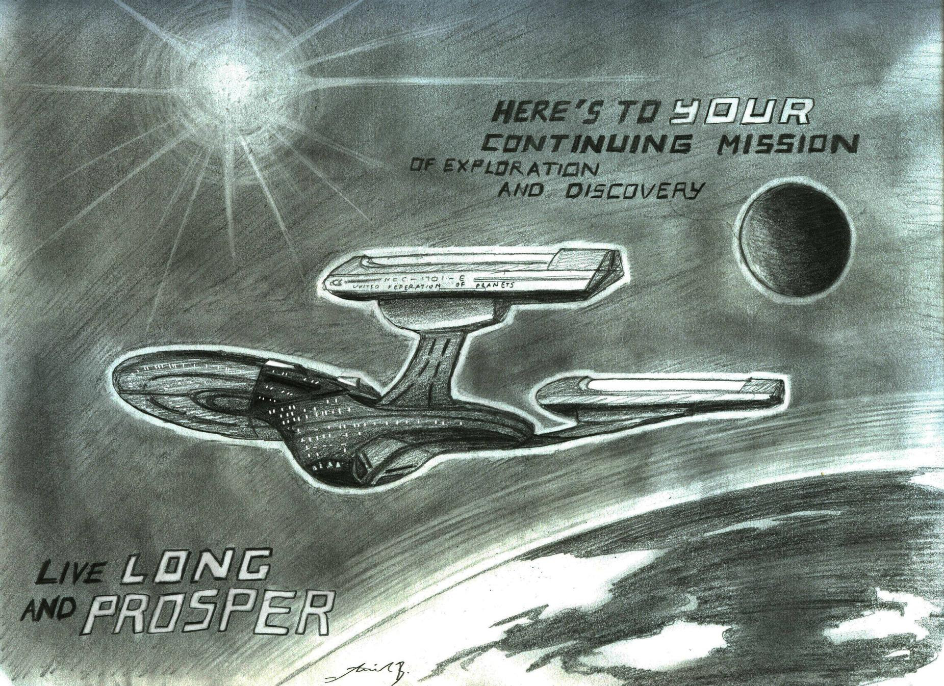 Every So Often I Make These Trek Themed Birthday Cards For My Friends Startrek