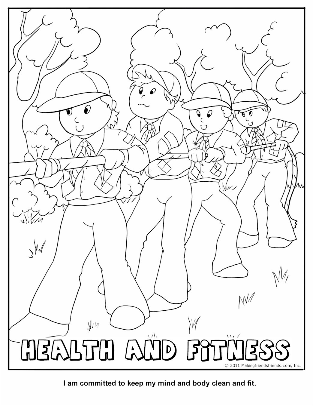 Download Exercise Coloring Pages For Preschoolers at GetColorings.com | Free printable colorings pages to ...