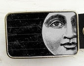 Belt Buckle Vintage Moon Halloween