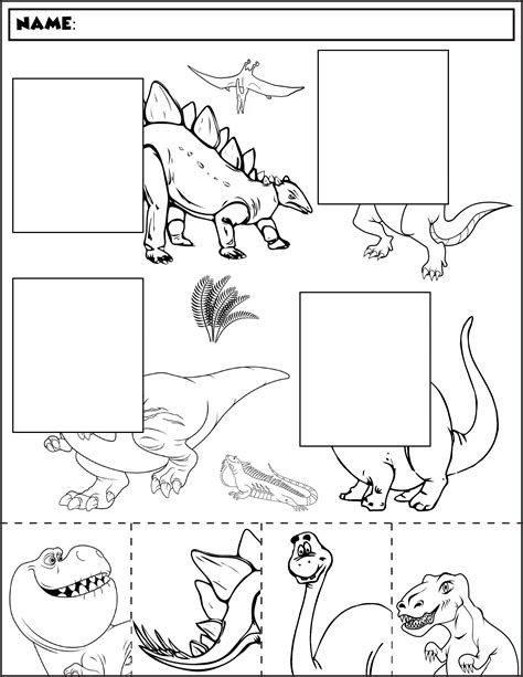  kindergarten dinosaur worksheets learn the alphabet with cartoon