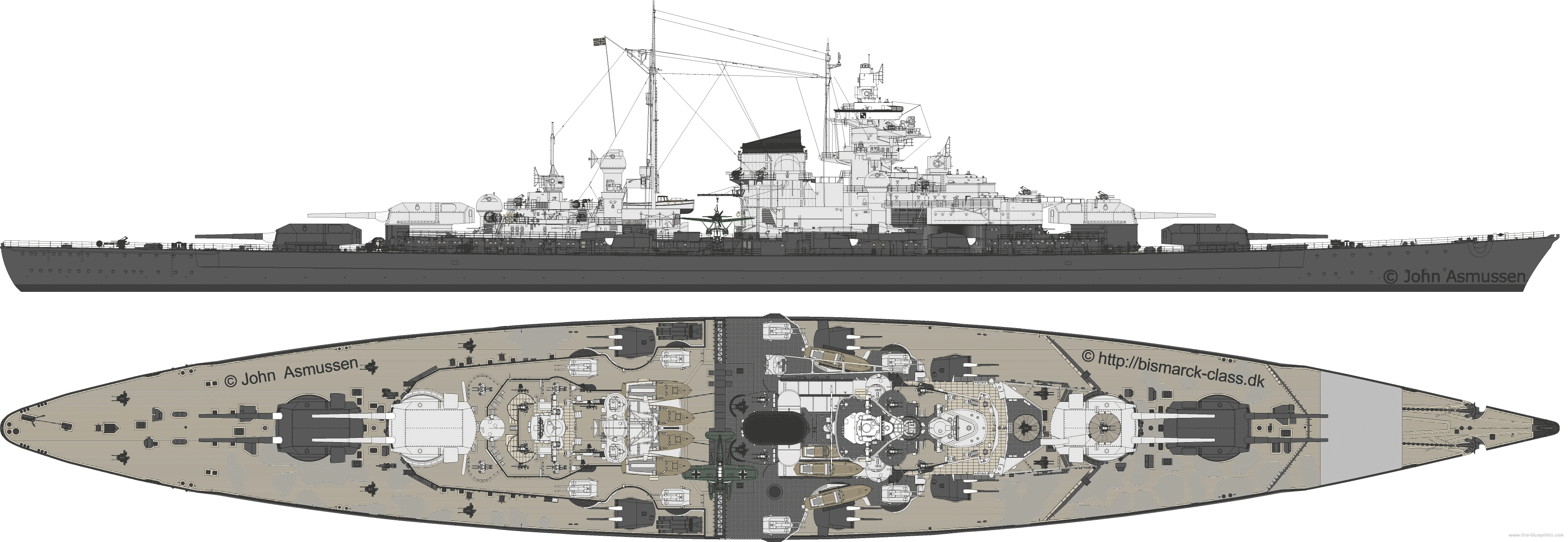 The-Blueprints.com - Blueprints &gt; Ships &gt; Battleships 