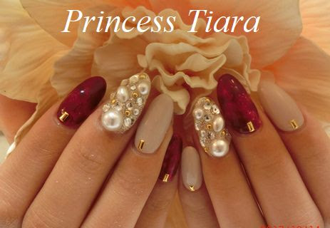 ボルドー べっ甲フレンチネイル 豊田市のネイルサロン スクールprincess Tiara